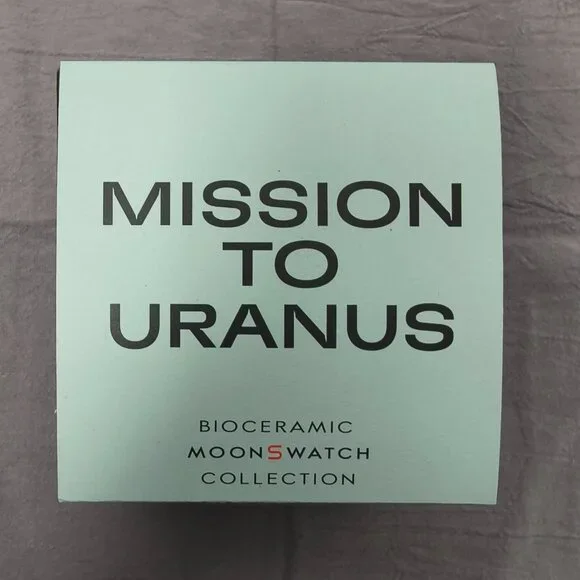 🔥HOT🔥 NWT Swatch X Omega Bioceramic Moonswatch Mission To Uranus Watch - Picture 4 of 4